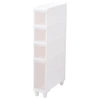 Wheeled transparent cabinet, gap cabinet, kitchen and bathroom, 14 to 16CM slit storage rack, plastic drawer-type storage cabinet, 0753 Item Picture